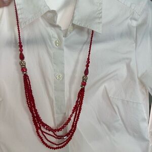 Red Beaded necklace